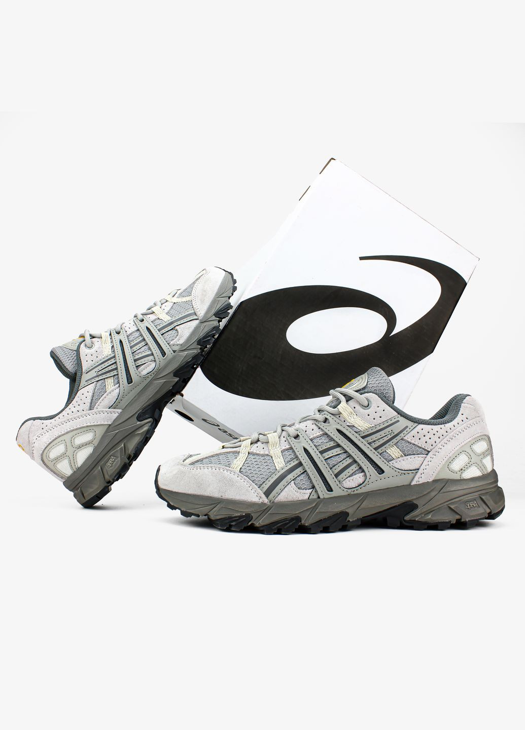 Сірі Осінні кросівки чоловічі і жіночі asics gel-sonoma 15-50 gray | асікс гель-сонома 15-50 сірі No Brand