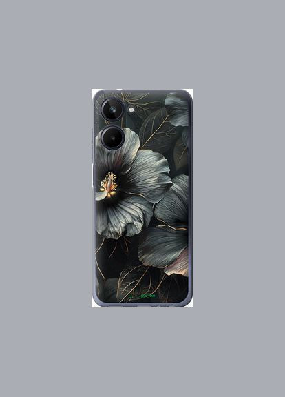 Чехол на Realme 10 Черные цветы "6031u-2946-2448" Endorphone (348069209)