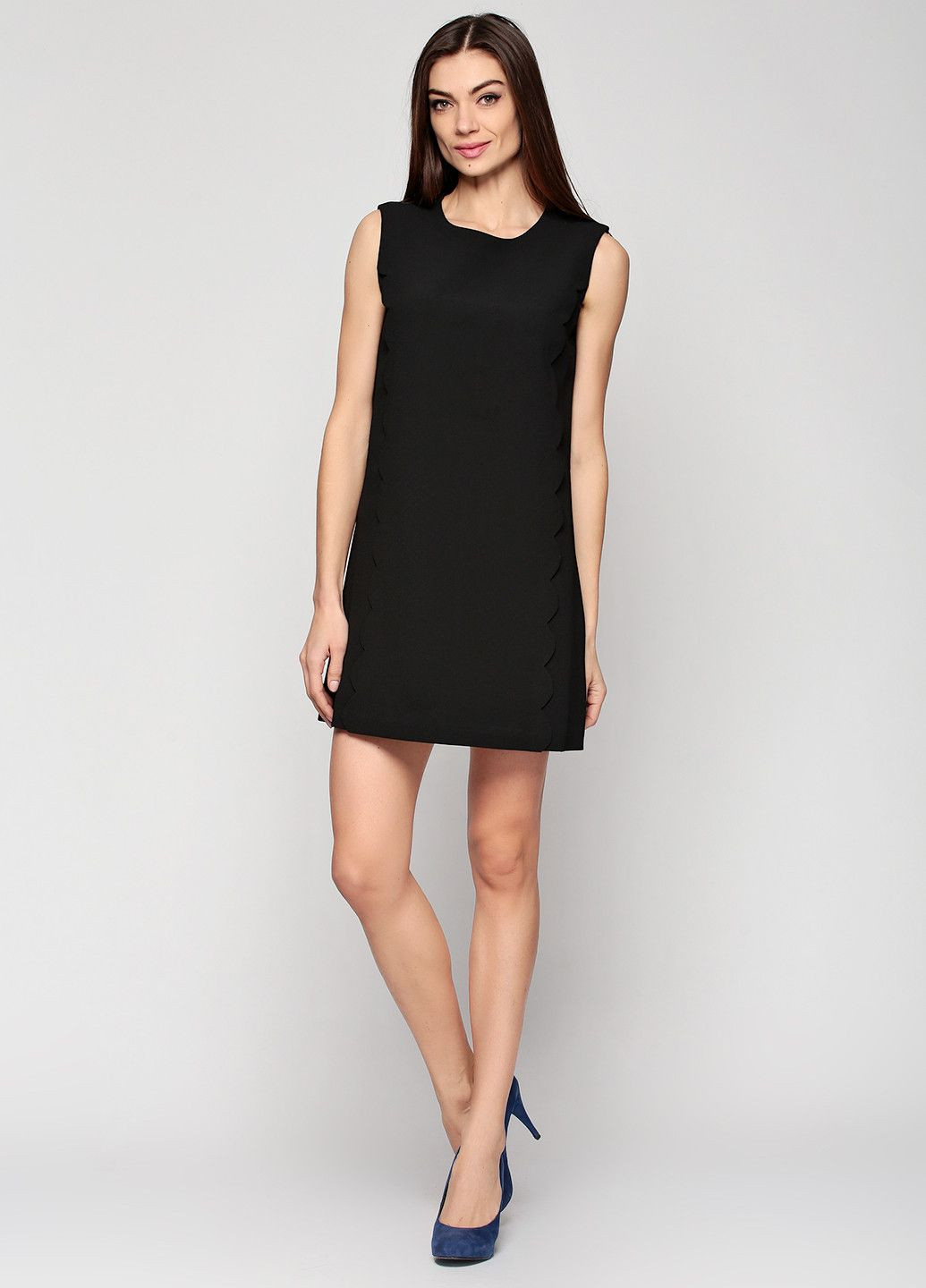 Черное повседневный платье черный Axel однотонное