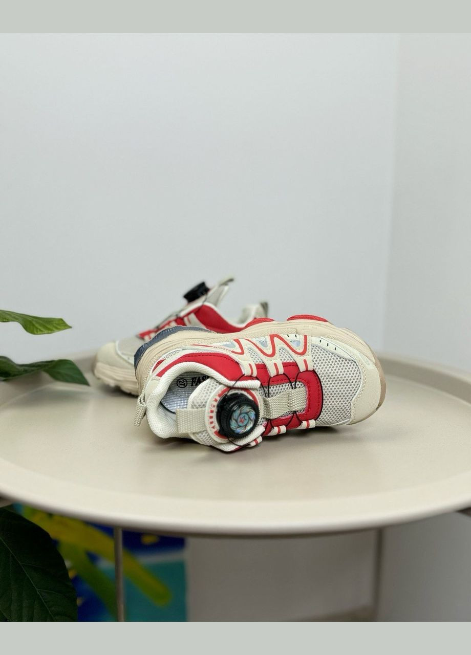 Бежевые всесезонные детские кроссовки бежевые 1364 No Brand