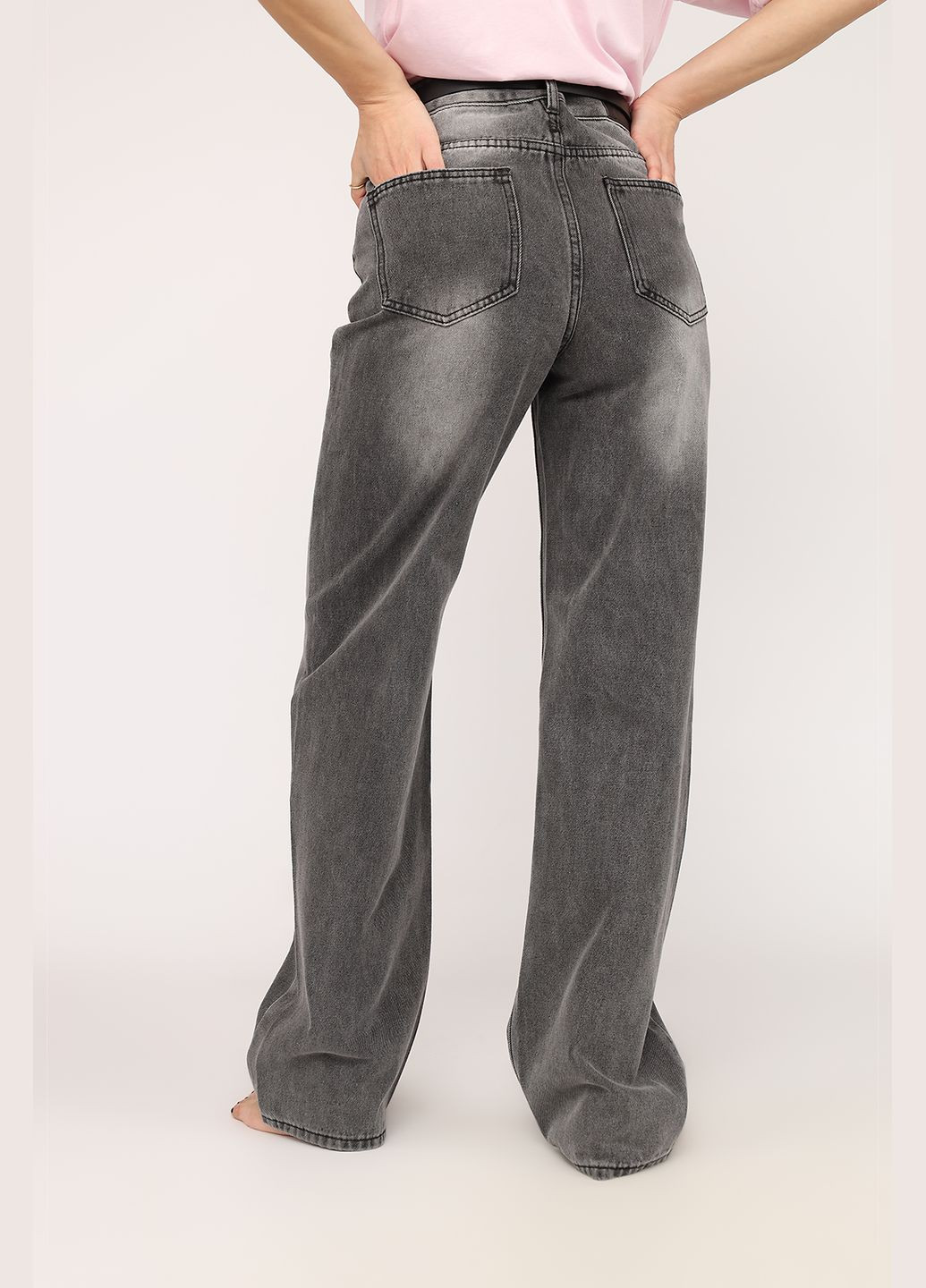 Джинсы straight женские цвет серый ЦБ-00267824 Yuki - (326270418)