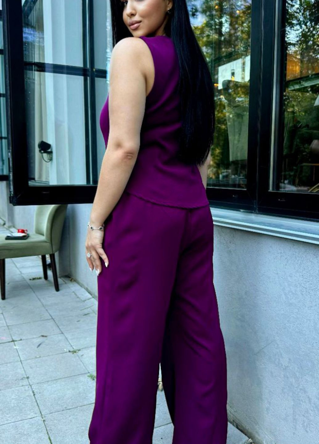 Костюм-двійка: штани палаццо та жилетка Tik-Tak (335810684)