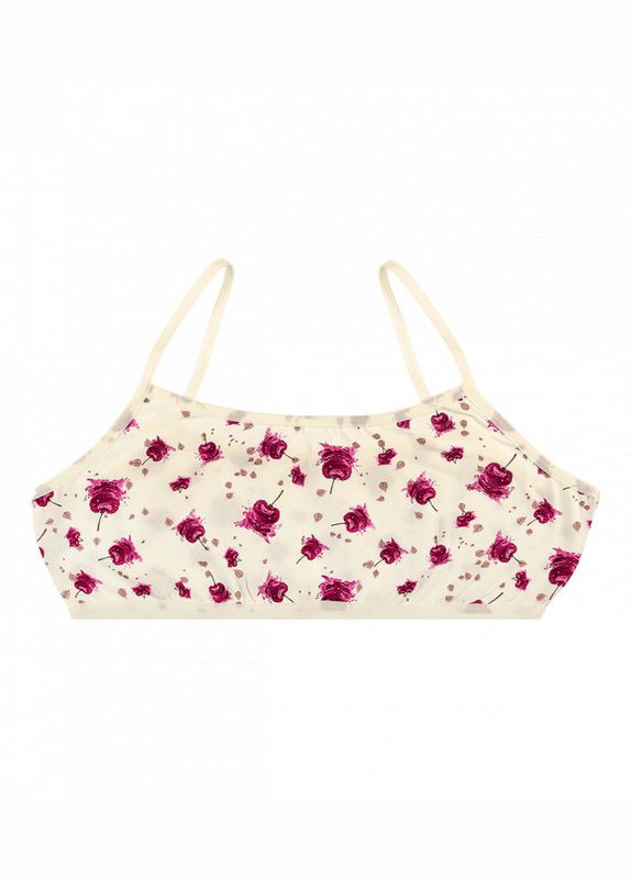 Бежевий підлітковий хлопковий топ Donella бавовна