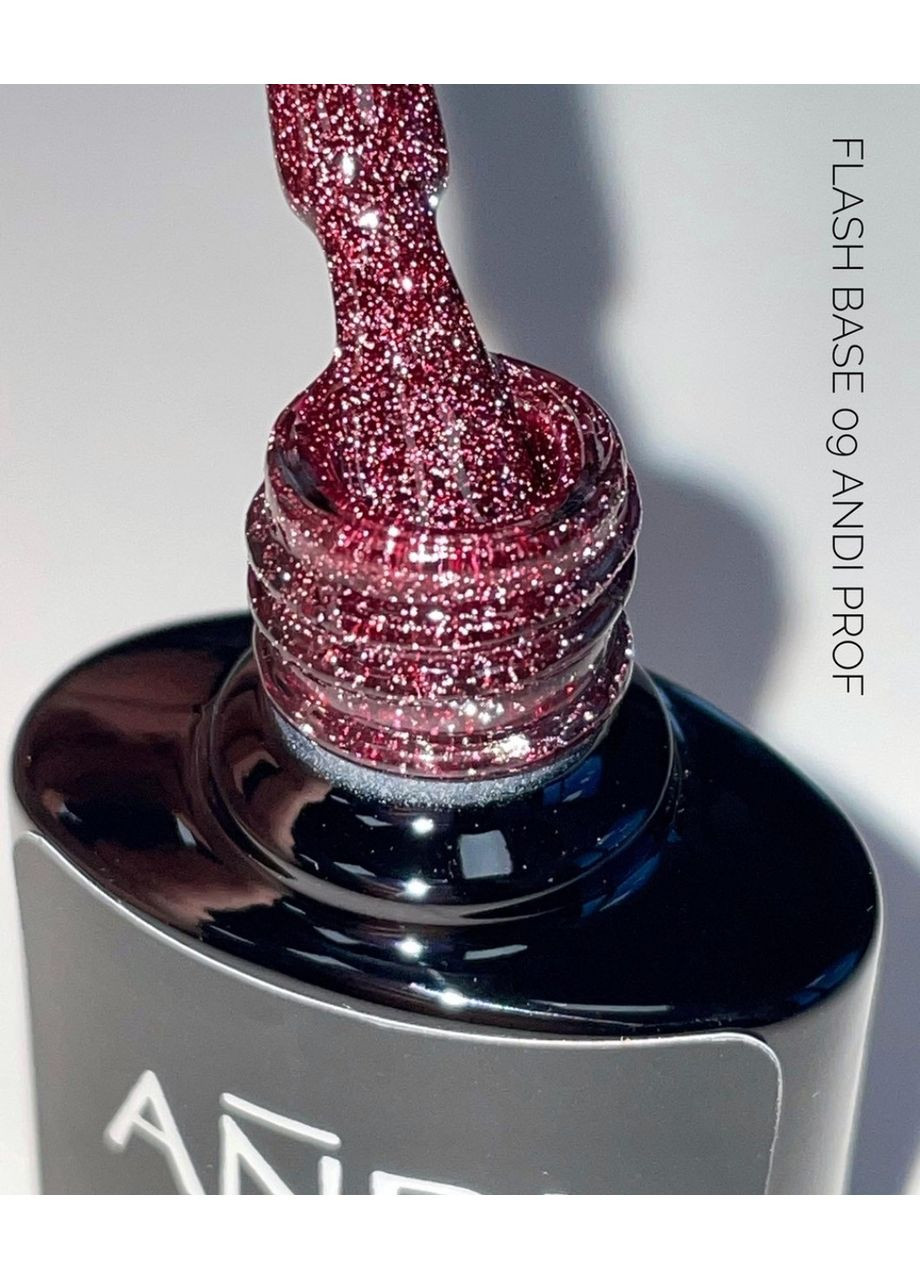 Камуфлирующая база Flash base №09 со светоотражающими частицами, 15мл. Andi Prof (369954010)