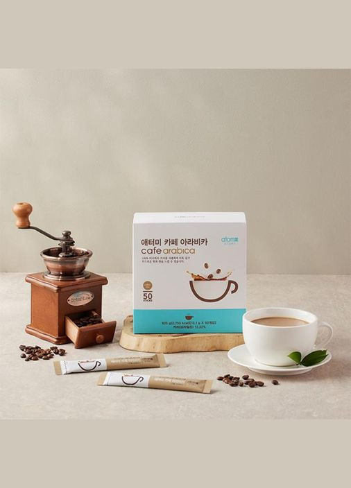 Кава 3 в 1 100% Арабіка, органічний цукор і козеїн. Атомі Корея. Atomy (304418237)