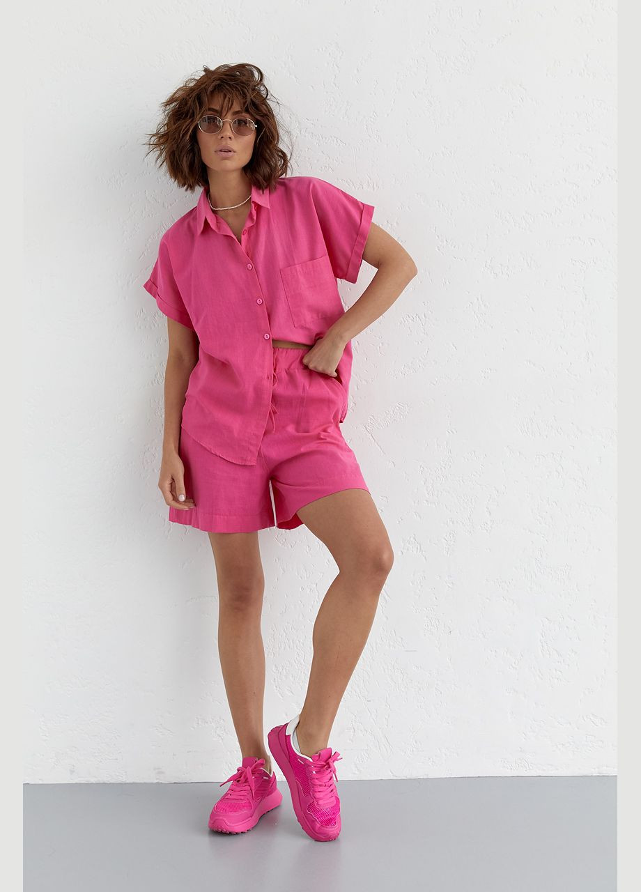 Жіночий літній костюм шорти та сорочка Liton (296658583)