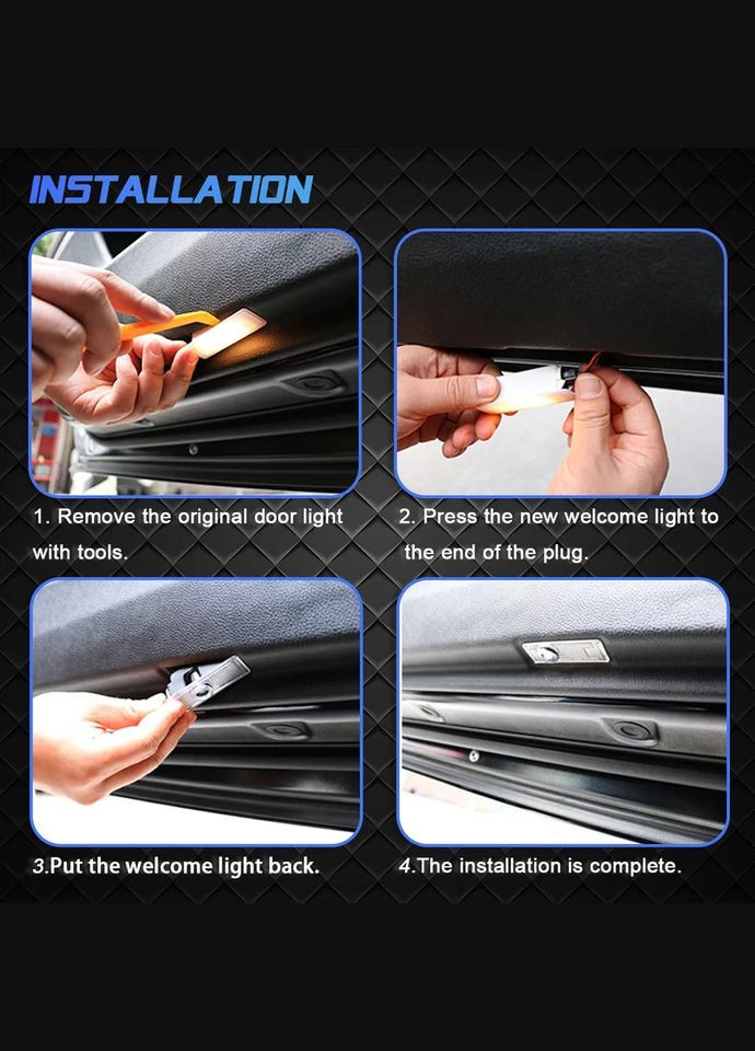 Світлодіодне штатне підсвічування на дверях автомобіля з логотипом Mercedes R, ML, GL Mercedes-Benz (331018483)