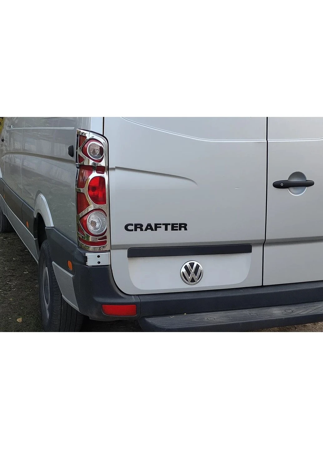 Хромированные Накладки на Задние Фонари (2 шт, Нержавейка) для Volkswagen Crafter 2006-2016 гг CARMOS (392157427)