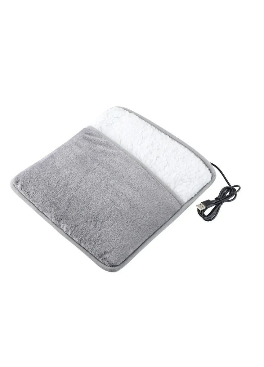 Електрична грілка для ніг до 60°, від USB 30х30см, Foot warmer / Килимок з підігрівом / Зимова електрогрілка для ніг No Brand (362672771)