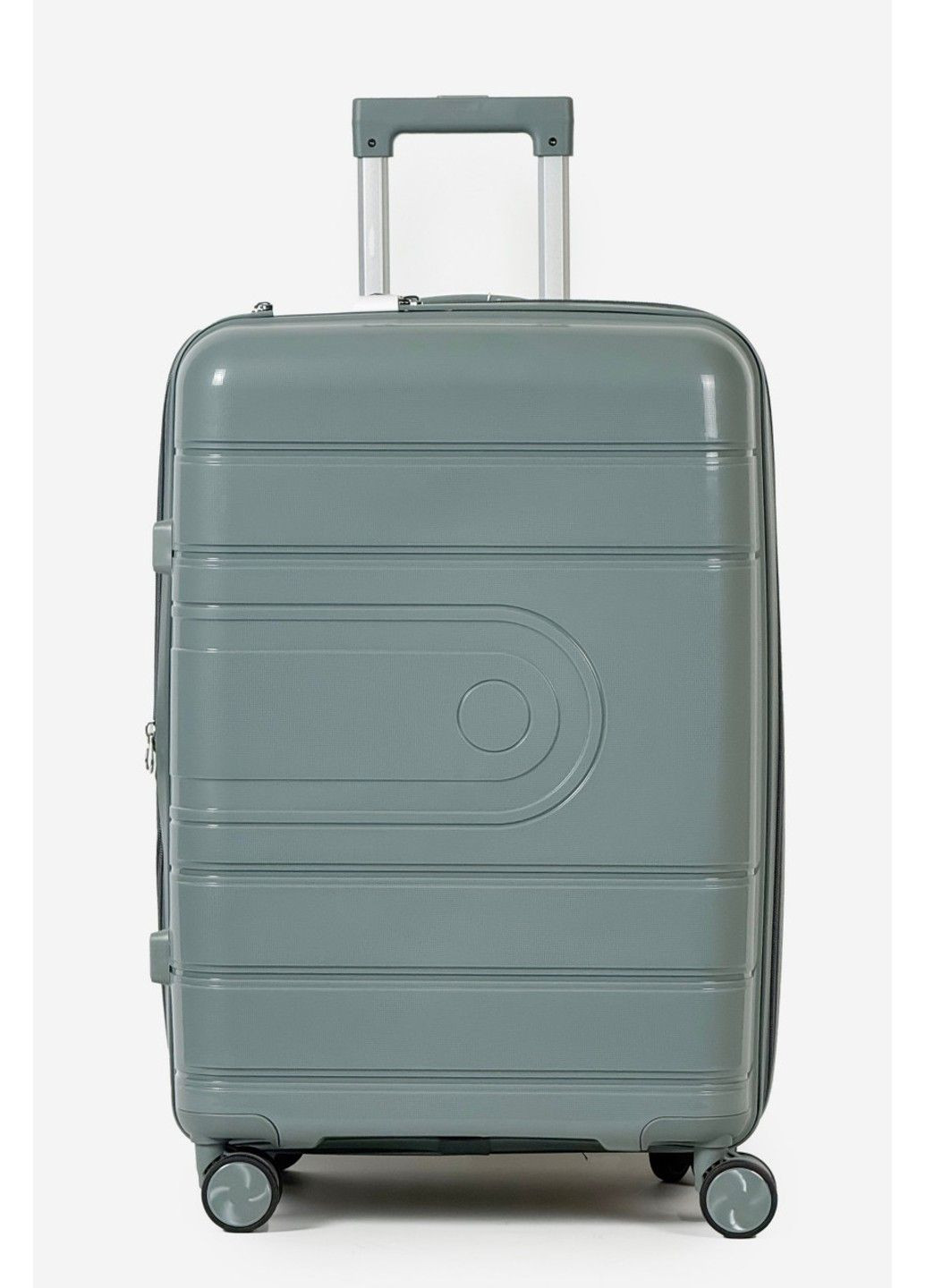 Средний пластиковый чемодан 606-2-DGRN Tourist (354704063)