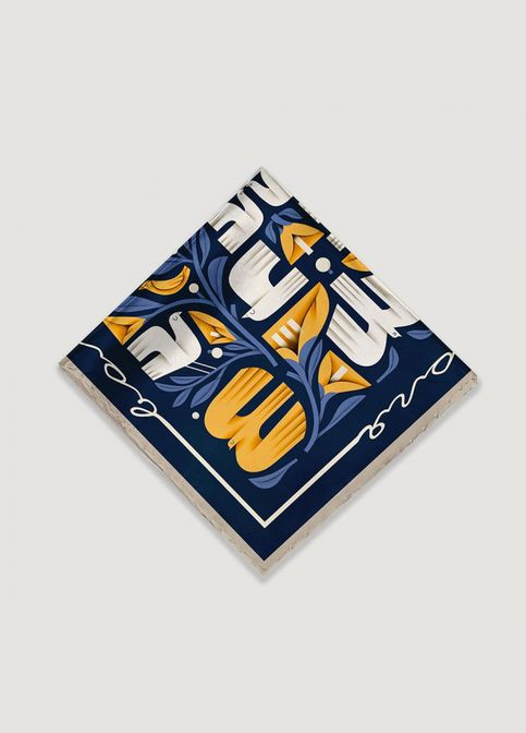 Жіноча хустинка з принтом Вільна пташка Gifty 5519 (303727413)