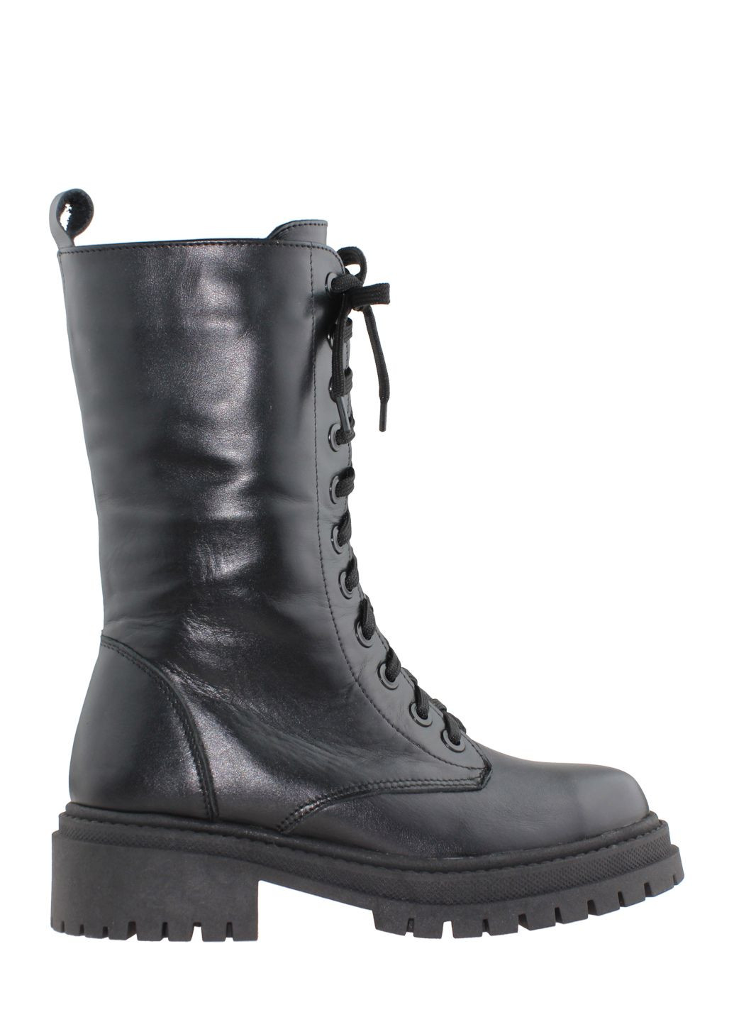 Черные зимние полусапоги a 109 черный Alvista