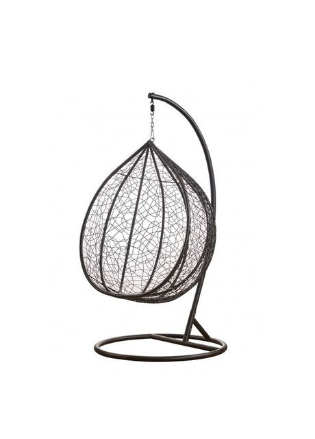 Подвесное кресло-качалка кокон 329 L (черно-серое) Bonro (371993888)