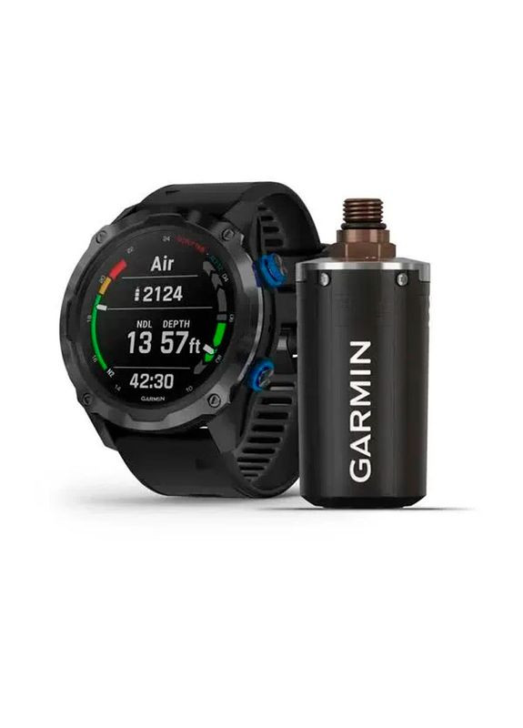 Смарт-часы Descent Mk2i/Descent T1 Bundle Titanium carbon gray DLC with black silicone band Garmin (359479395)