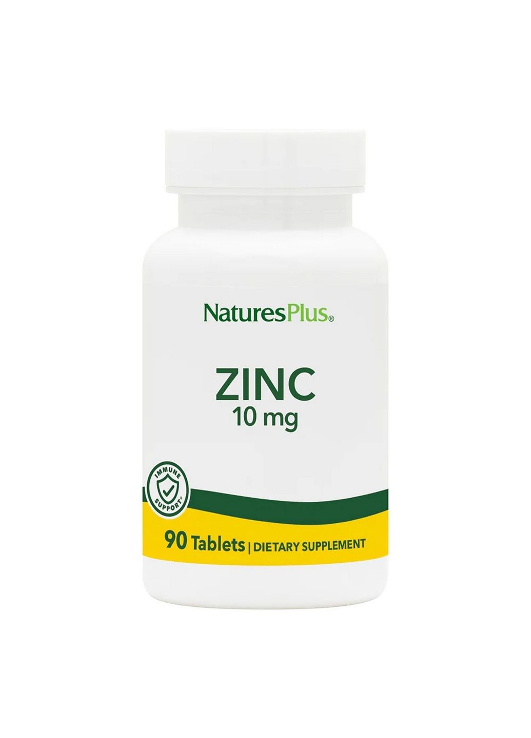 Вітаміни та мінерали Zinc 10 mg, 90 таблеток Natures Plus (293479296)