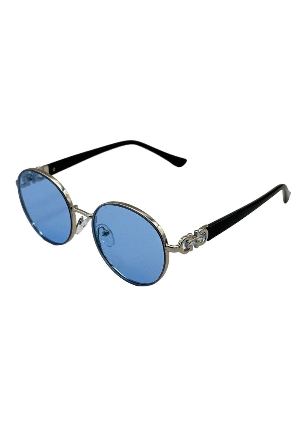 Круглі жіночі сонцезахисні окуляри, металеві No Brand (319192122)