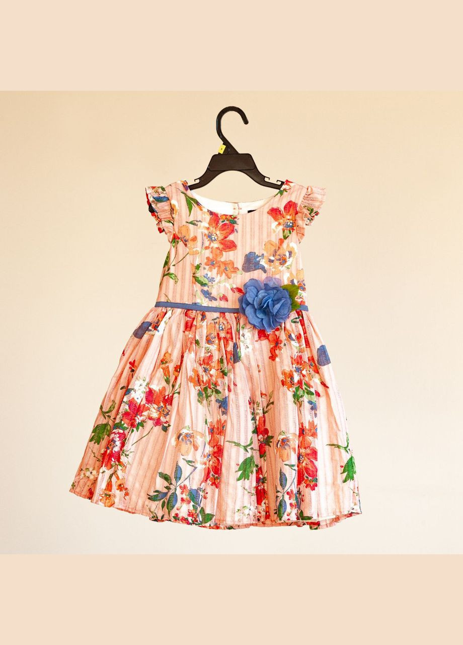 Комбинированное платье в цветы на девочку Zunie (296034150)