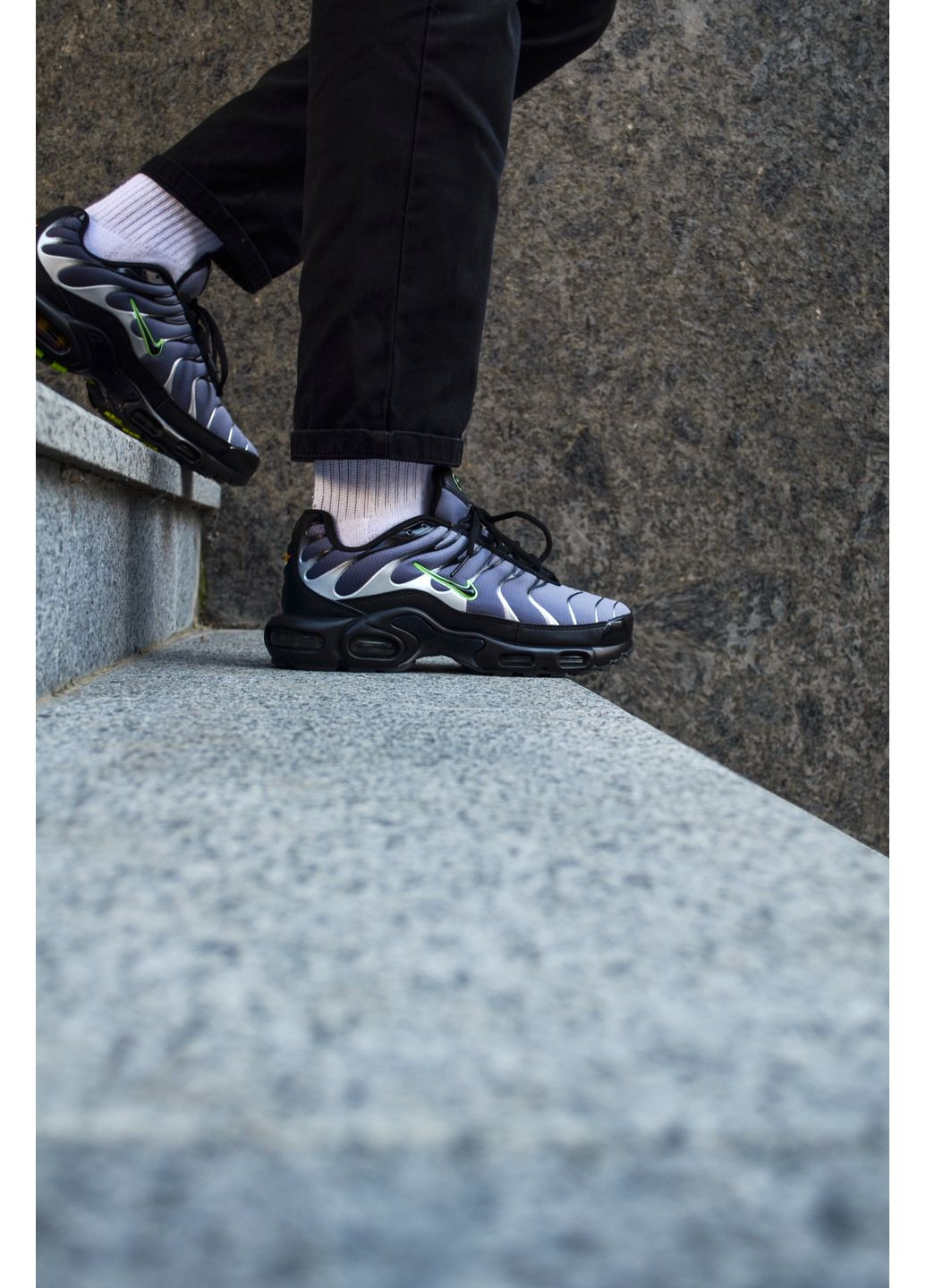 Комбіновані Осінні кросівки чоловічі nike tn plus dark blue найк аір макс тн плюс No Brand