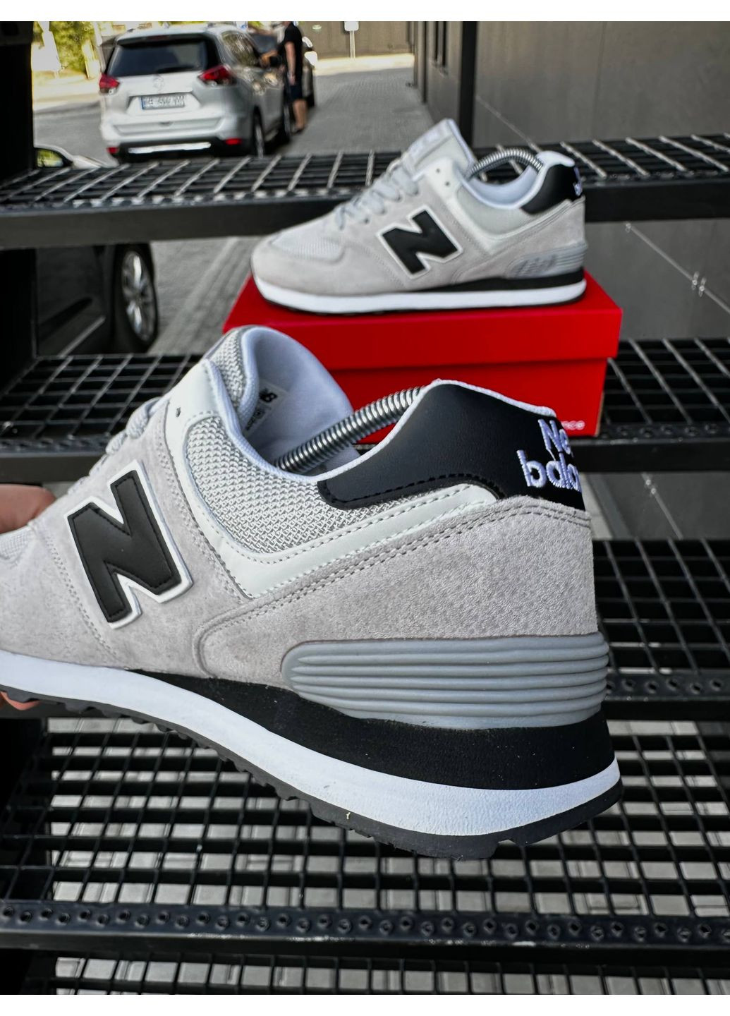 Сірі Осінні чоловічі кросівки No Brand