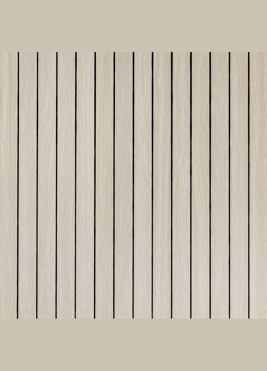 Покрытие виниловое самоклеющееся 3D рейки дуб жемчужный песок 600*600*2,8мм (D) SW-00002200 Sticker Wall (316187380)