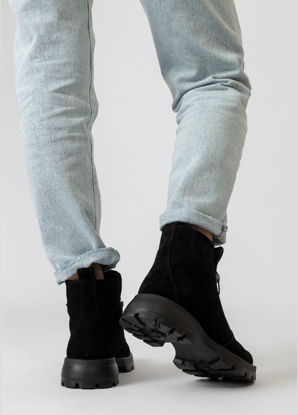 Зимние ботинки (1147цпа) Kento из натуральной замши