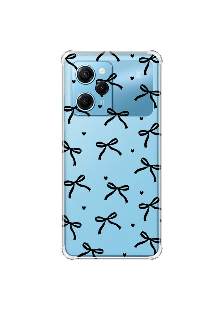 Чехол с утолщенными углами на Xiaomi Redmi Note 12 Pro Speed 5G Бантики (принт 405) Creative (355405282)