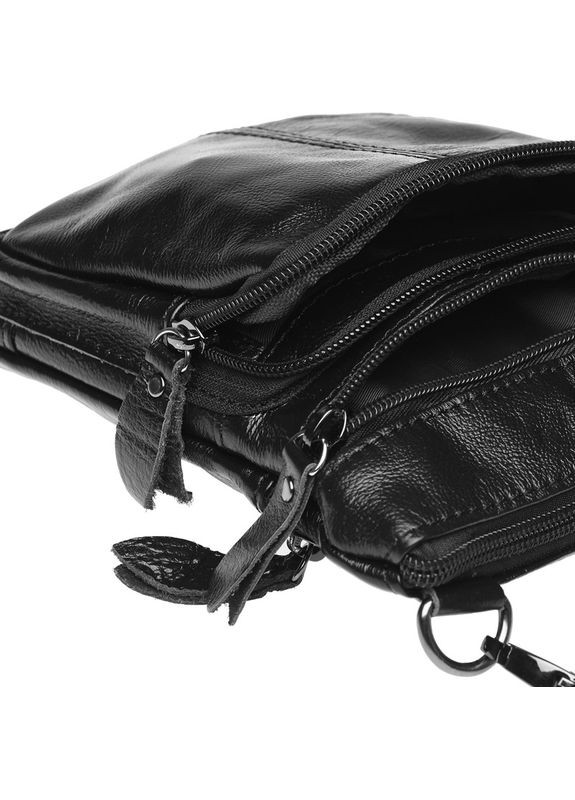 Сумка чоловіча шкіряна через плече K1701 Чорний Keizer (302008960)