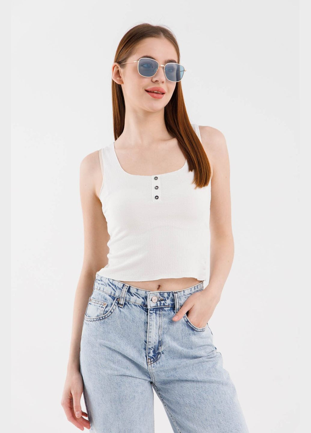 Майка однотонна жіноча 0217 (2000990420183S) shop (2000990420183) Divon — 315962375