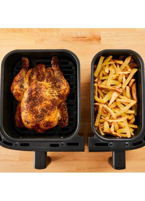 Двофритюрниця Easy Fry&Gril EY905D10, 2.4кг, 8.3л, 2700Вт, чорно-сріблястий Tefal (370618115)