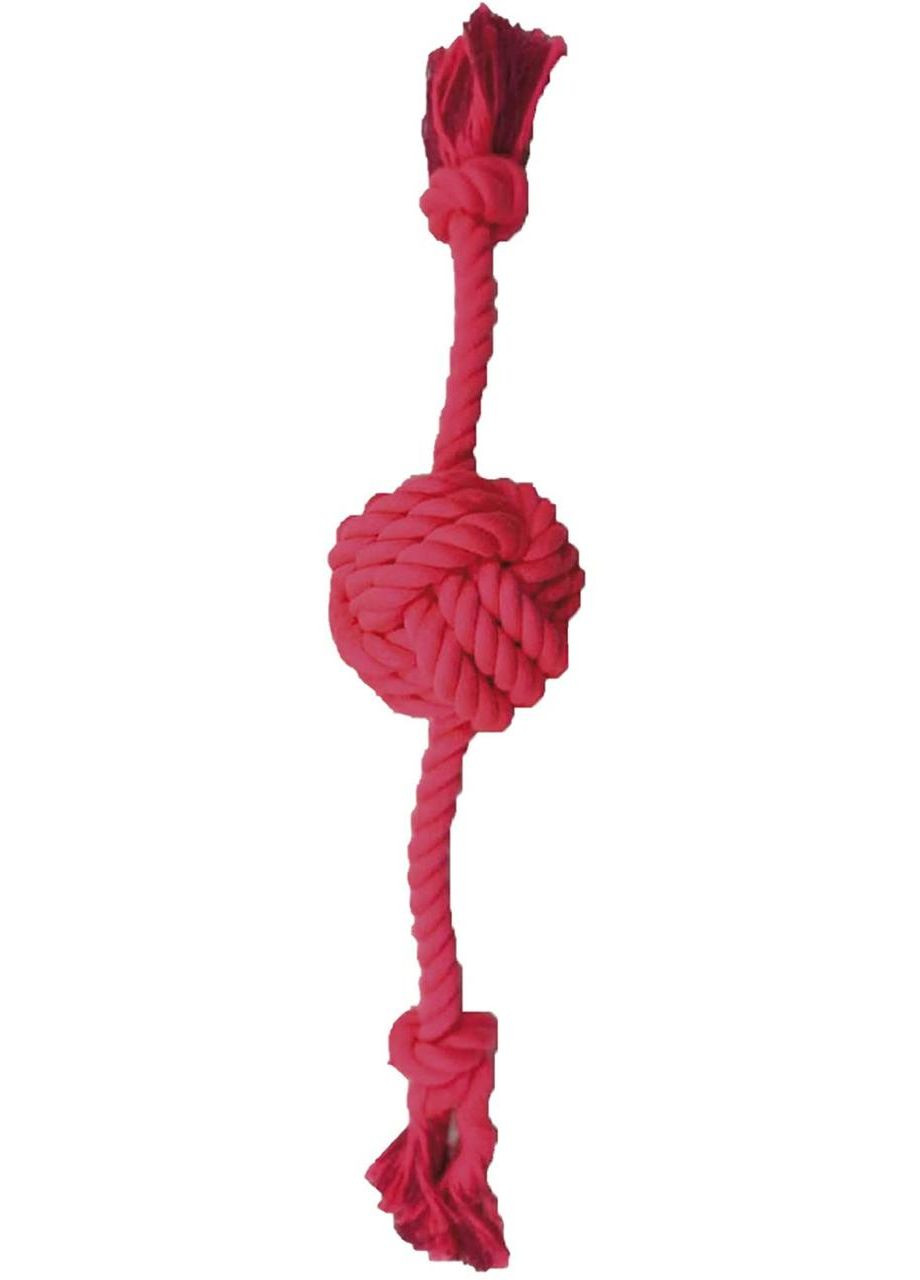 Іграшка для собак Juice канат із вузловим м'ячем малиновий 38 см С6198681 Croci (270365788)
