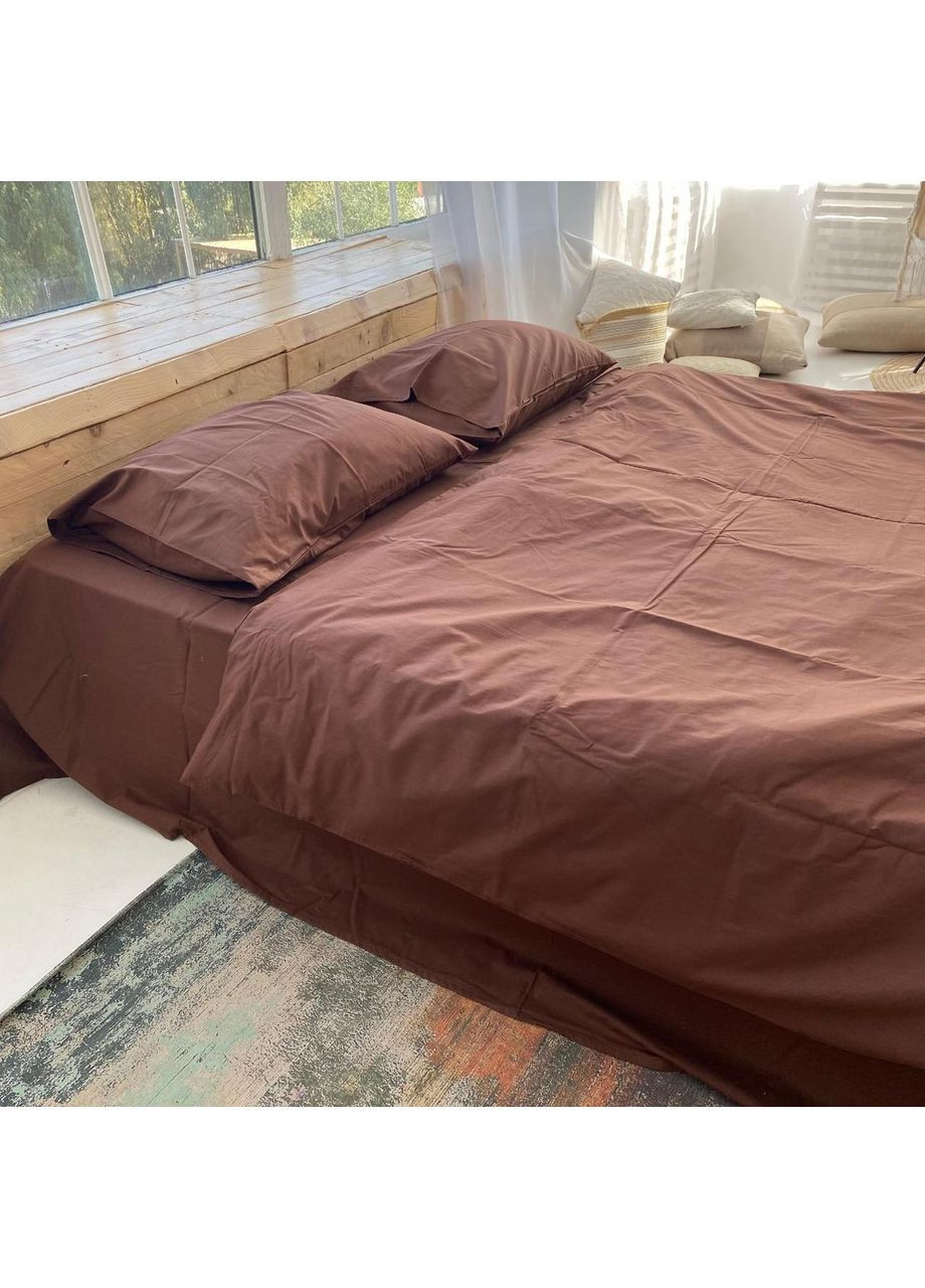 Постельное белье Шоколад, ранфорс Полуторный размер, наволочки 70/70 No Brand (364217457)
