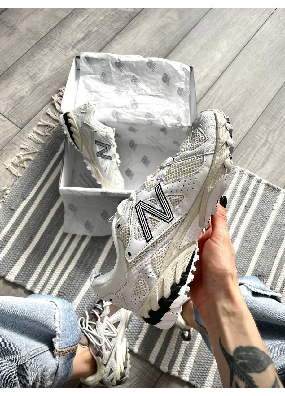 Белые демисезонные кроссовки мужские new balance 610 nimbus cloud white black ml610tba нью беланс 610 No Brand