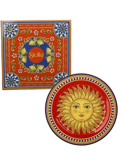 Тарілка порцелянова Sicilia "Sole" Ø27см (Сонце) Bona (365248188)