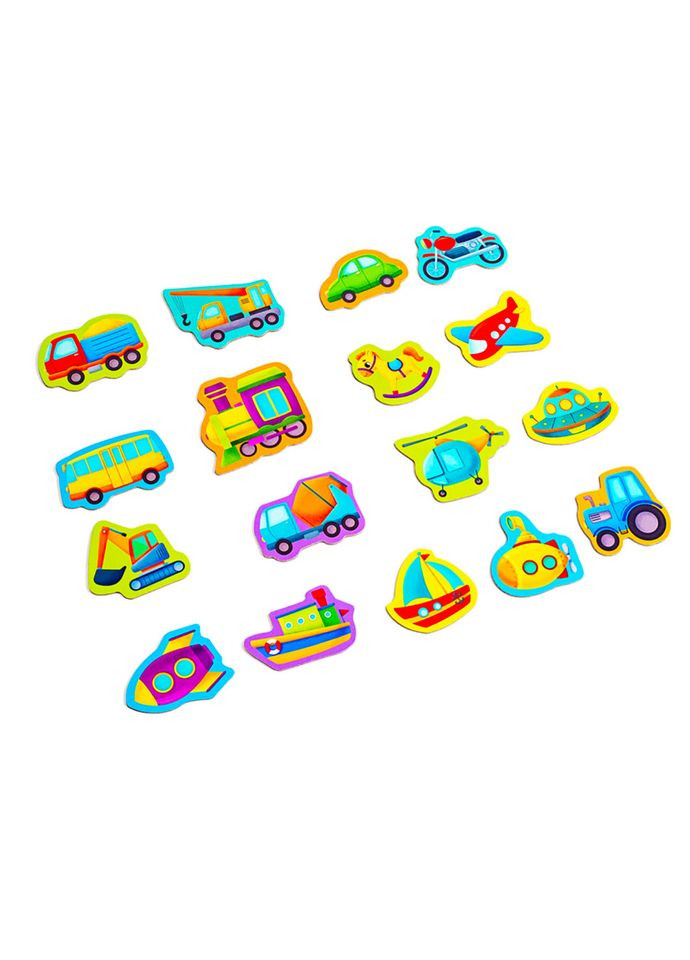 Набір магнітів MAXI "Транспорт" VT3106-26, 17 шт Vladi toys (316268263)