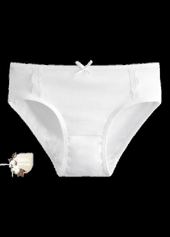 Однотонные трусы слипы для девочки с кружевом Donella Сліпи (341449678)