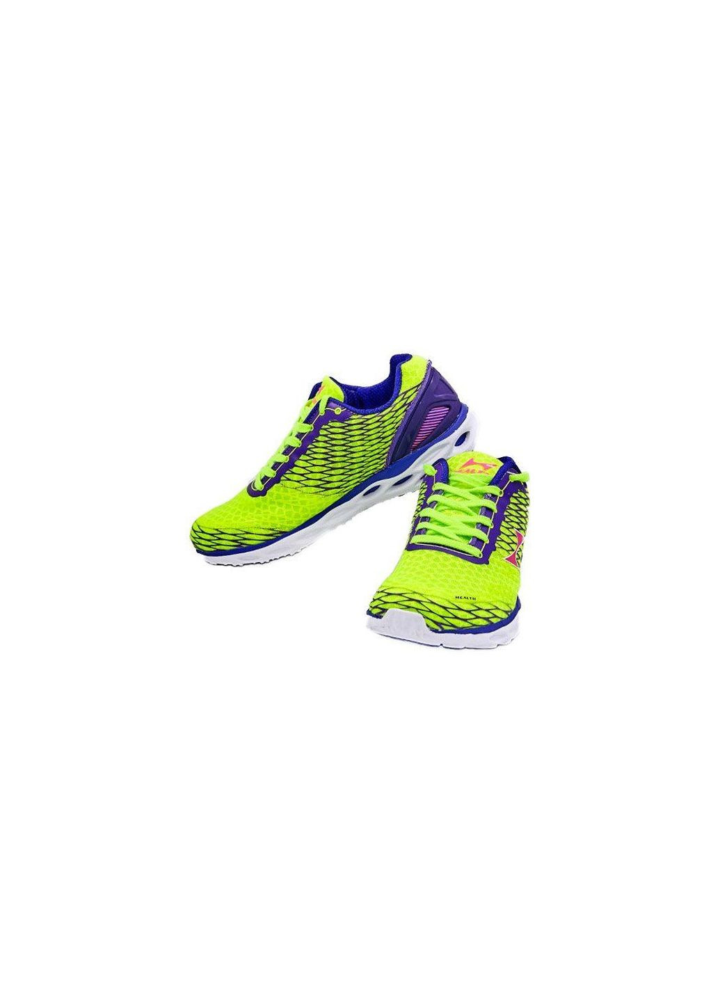 Комбіновані всесезон кросівки 899 салатово-фіолетовий, (06428002) Health