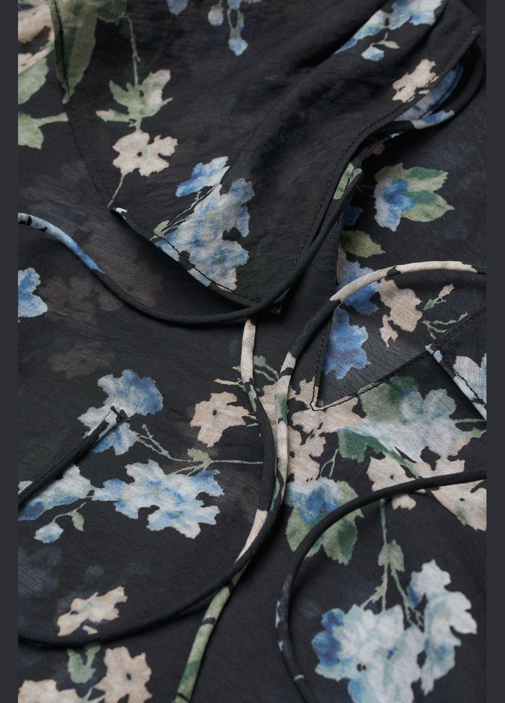 Темно-сіра блуза демісезон,темно-сірий в візерунки, H&M