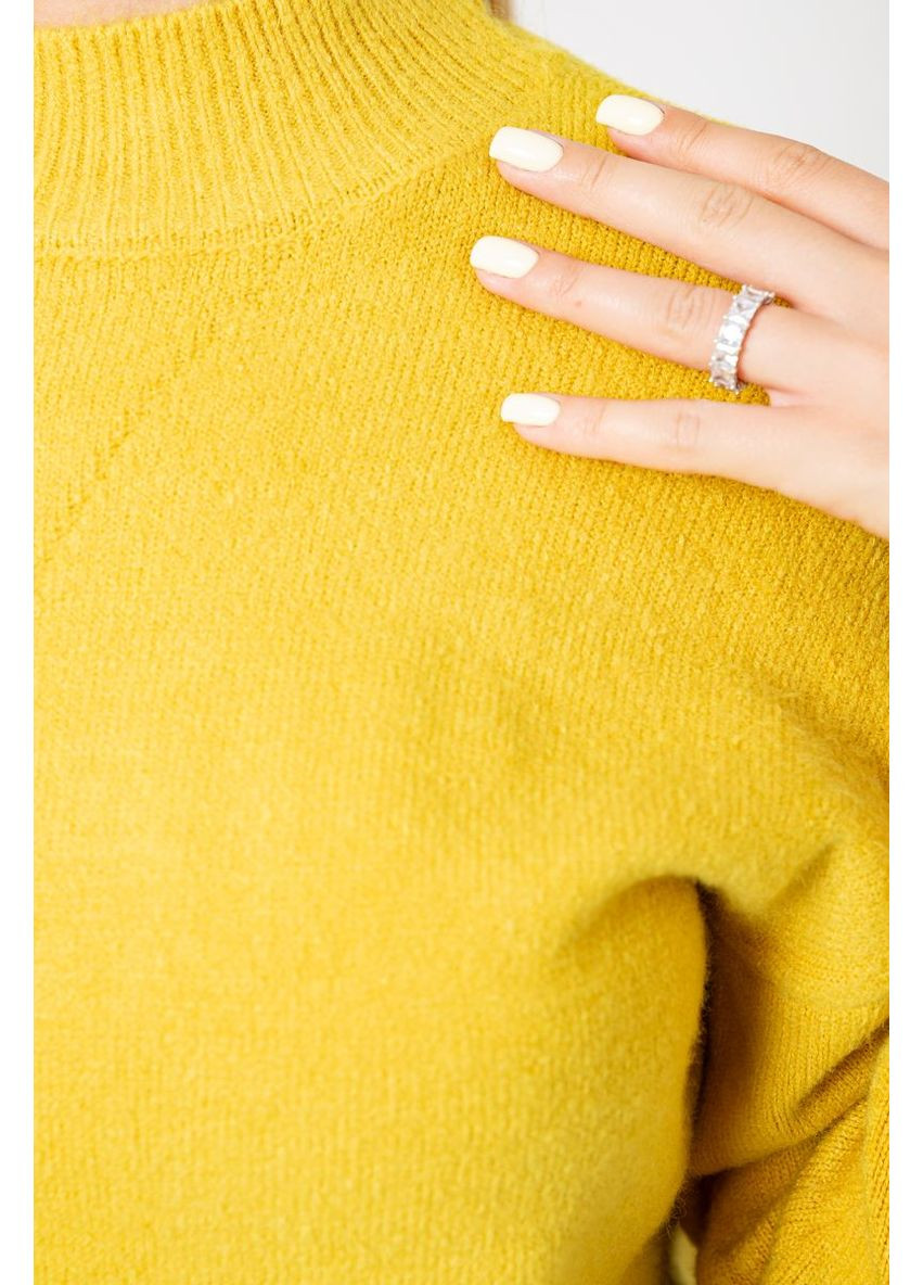 Гірчичний светр жіночий вовняний,, 244r0390 Ager