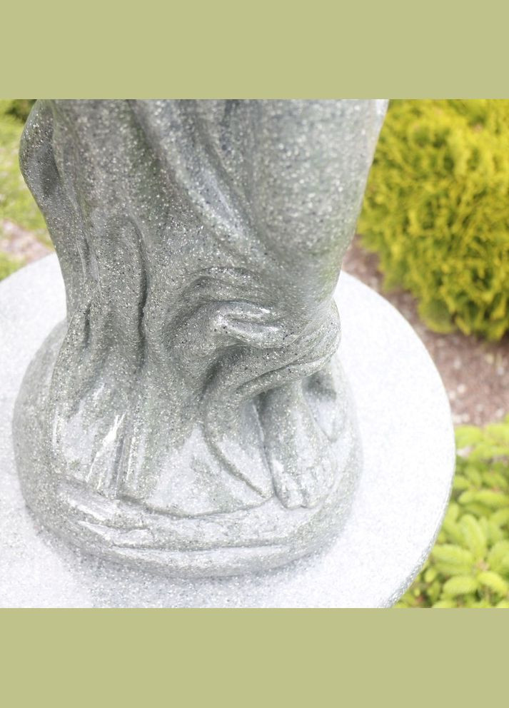 Садовая скульптура Дама с кувшином зеленый гранит 84х23х29 см (ССПГ008842) Гранд Презент (285720627)