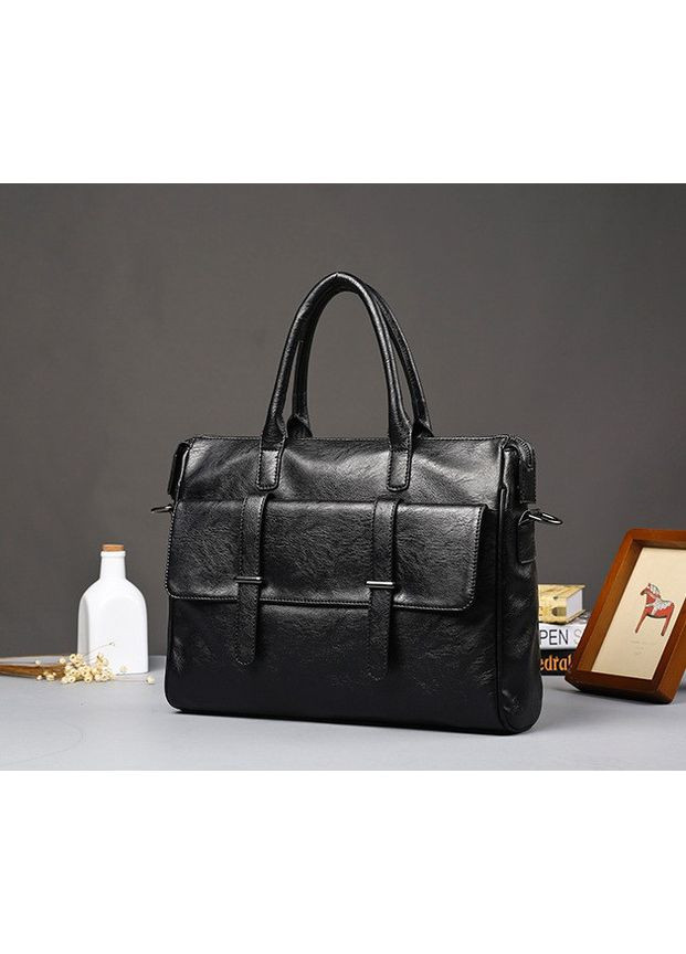 Чоловіча сумка для документів із ПУ шкіри чорна ProDobro (363221284)