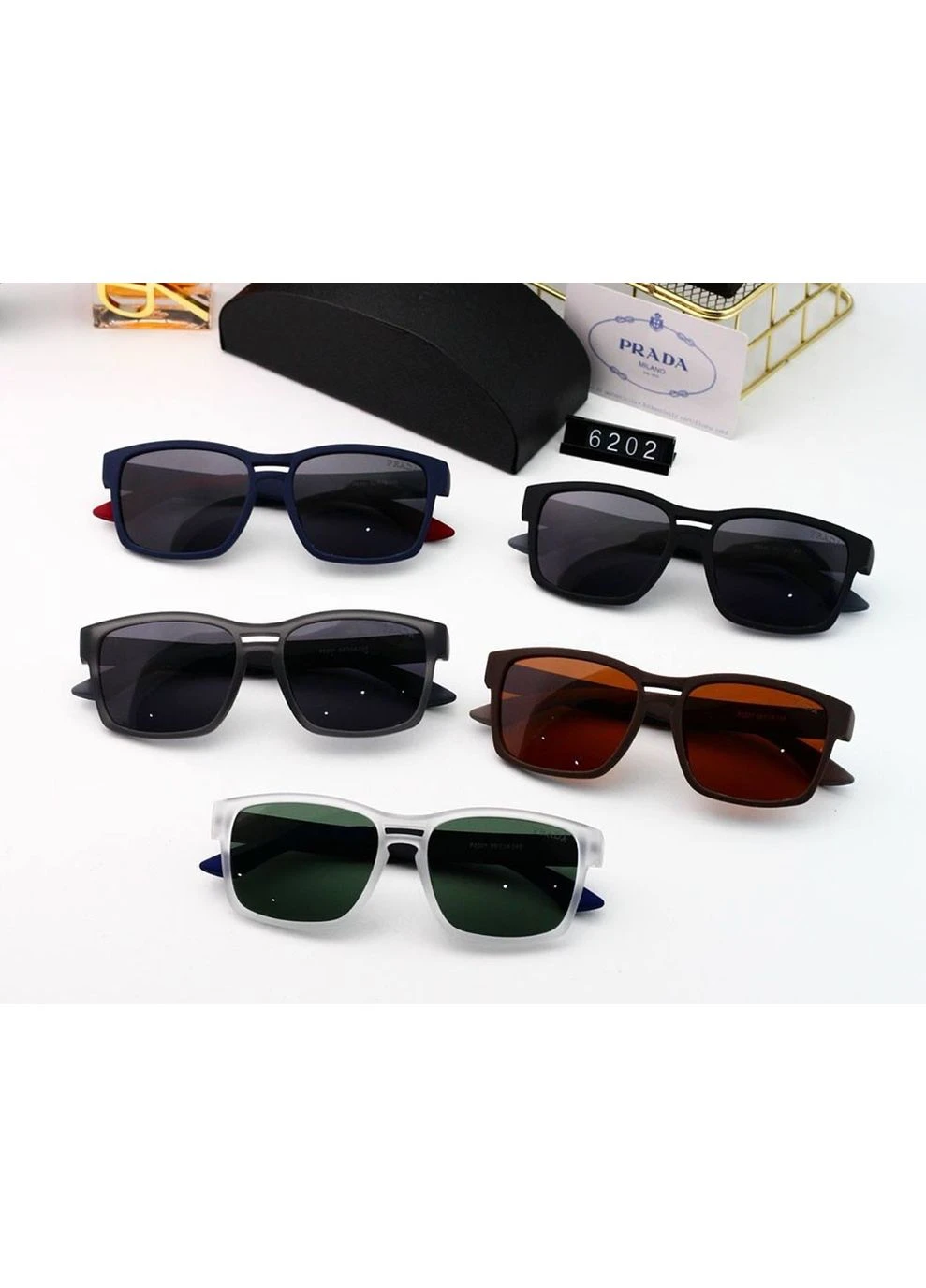Солнцезащитные очки с поляризацией Pr (5201) black No Brand (383982201)