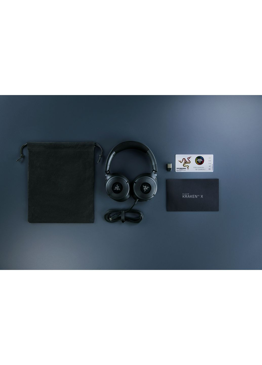 Гарнитура игровая Kraken V4 X, 7.1, USB-A, 1.8м, RGB, черный Razer (360397446)