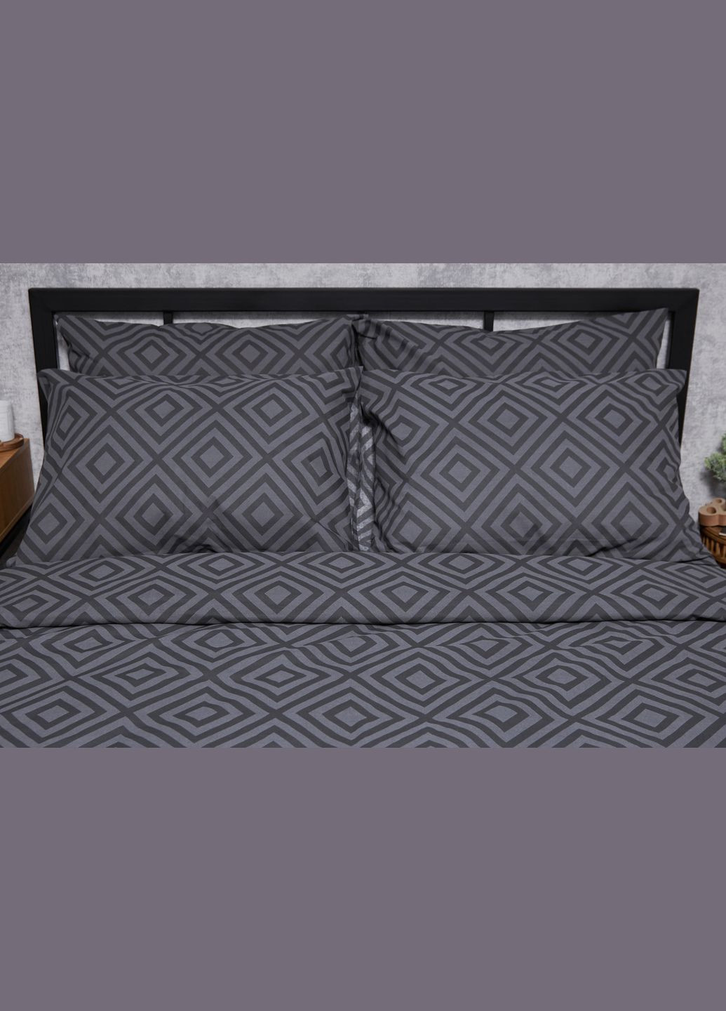 Комплект постільної білизни Бязь Gold Люкс «» Полуторний 143х210 наволочки 2х70х70 (MS-820004672) Moon&Star Storm (293148065)