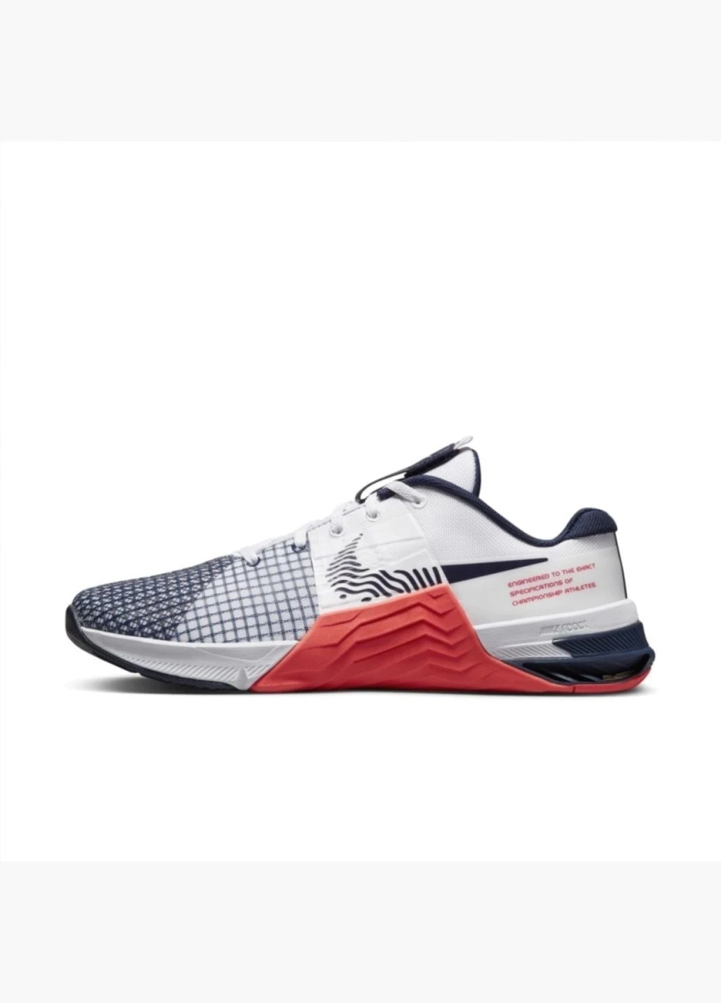 Білі кросівки чоловічі metcon 8 white/blue do9328-101 Nike