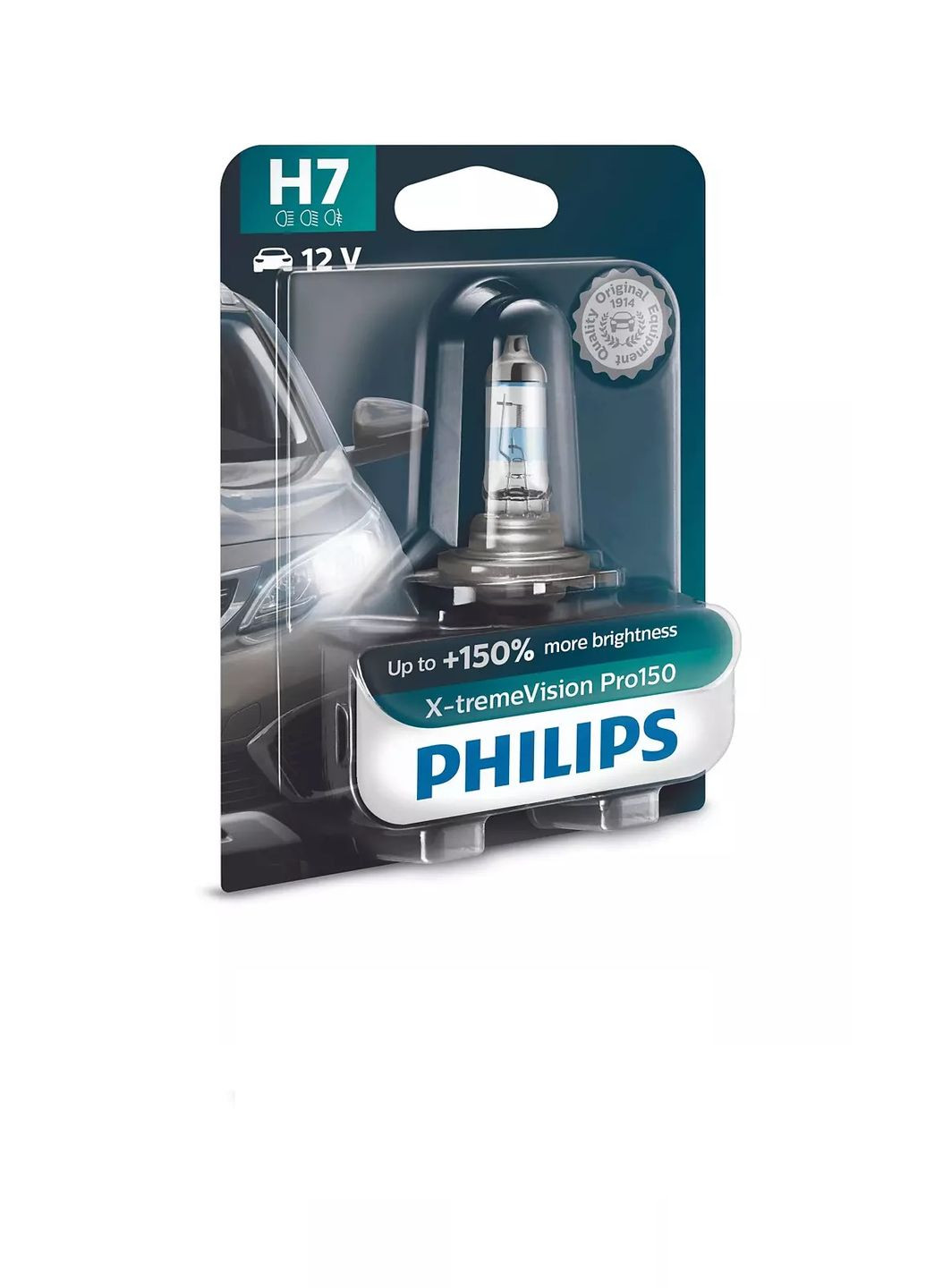 Галогеновая лампа 12972XVPB1 H7 12V 55W X-tremeVision Pro150 +150% B1 Philips (361869694)