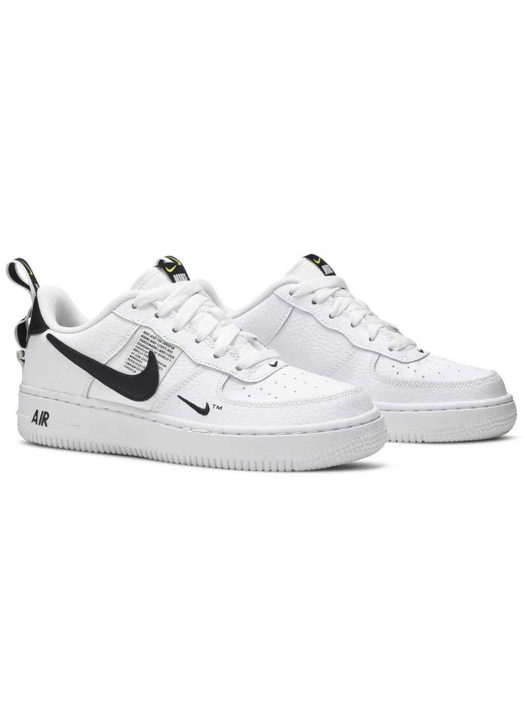 Білі кросівки air force 1 low utility white black 39 Nike