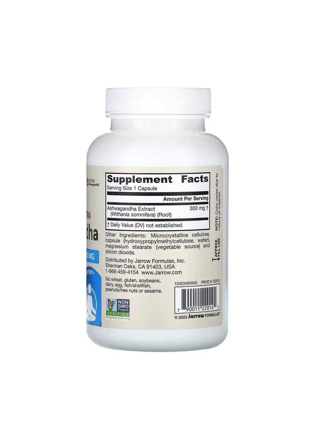 Ашваганда, 300 мг, 120 растительных капсул Jarrow Formulas (356174578)