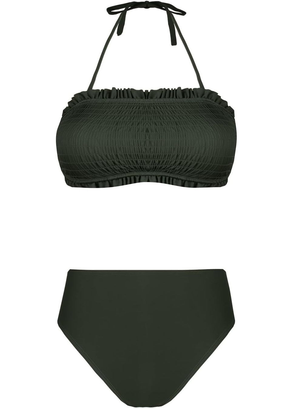 Оливковий (хакі) літній купальник CUPSHE