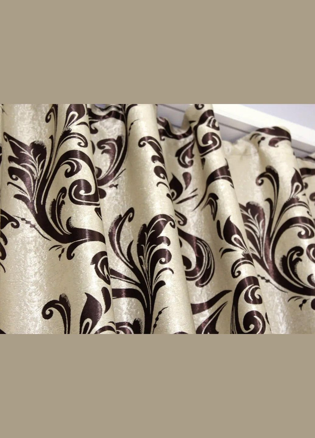 Комплект светонепроницаемых штор для квартиры blackout с тесьмой Золотистый 2x150x270 см (П1Е101111-02-3) No Brand (306633844)