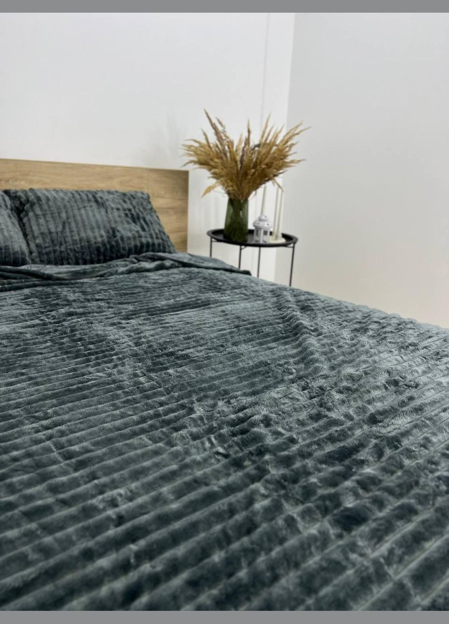 Євро постільна білизна шарпей плюшева м'яка Графіт (П4К-sharpey001-08) No Brand (306633492)